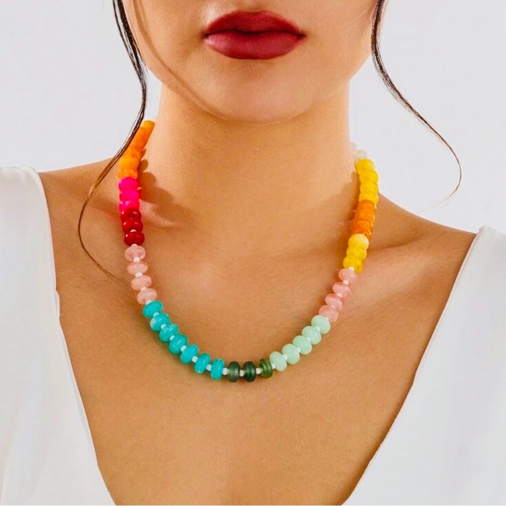 NWT Colorful Beaded Necklace
